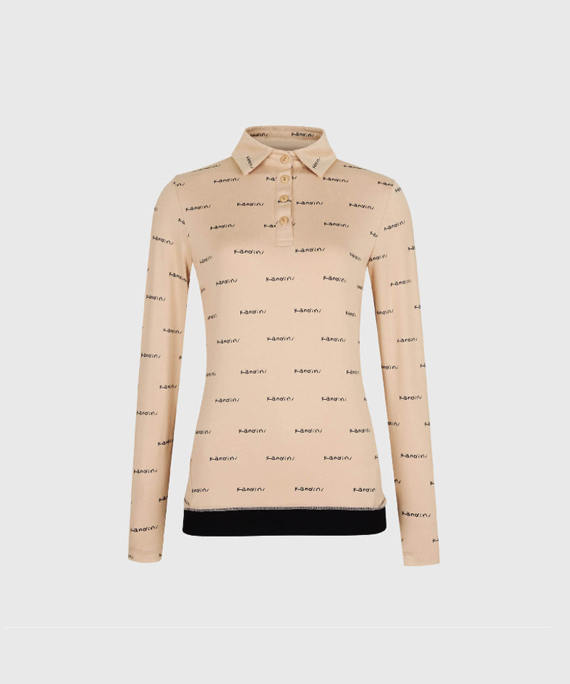 KANDINI Soft & Warm Pique T-Shirt - Beige