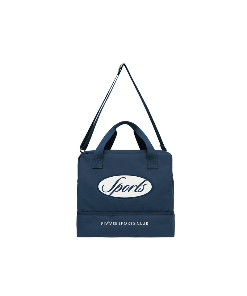 PIV'VEE Sports Logo Boston Bag - Ocean Navy