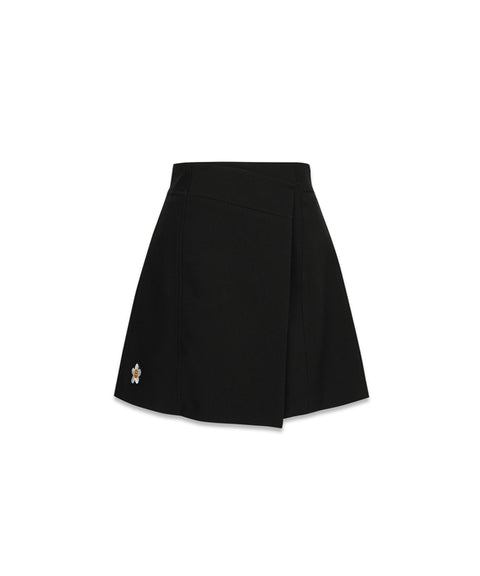 MACKY Golf: Eilie Wrap Skirt Pants - Black