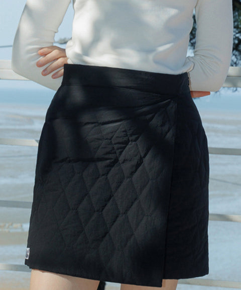 MACKY Golf: Padded Wrap Mini Skirt - Black