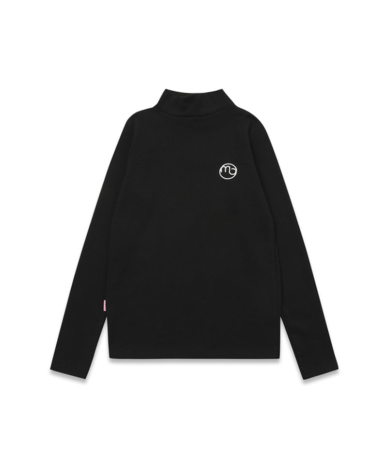MACKY Golf: Half-neck Layer T-shirt - Black