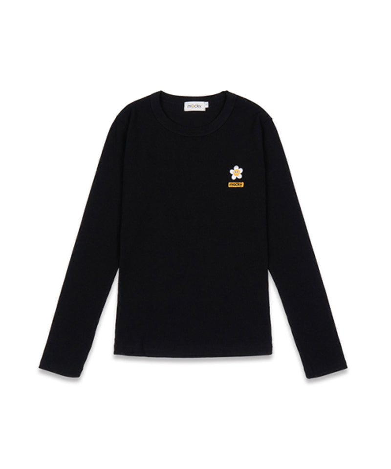 MACKY Golf: Daisy Patch Slim T-Shirt - Black