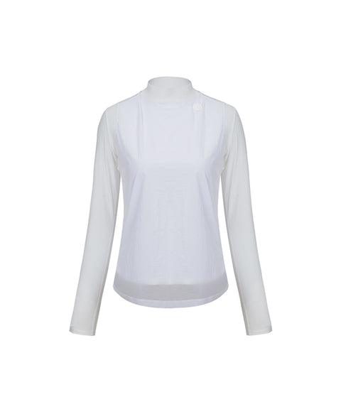 Anell Golf Cooling Stretch Cover Top - White