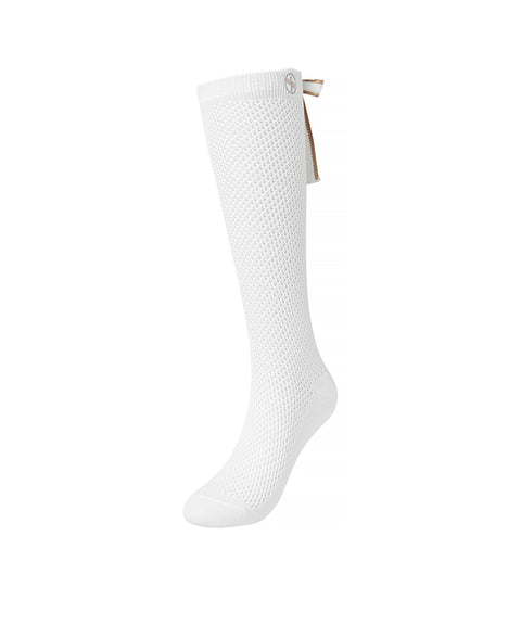XEXYMIX Golf Non-Slip Ribbon Net Knee Socks - 4 Colors