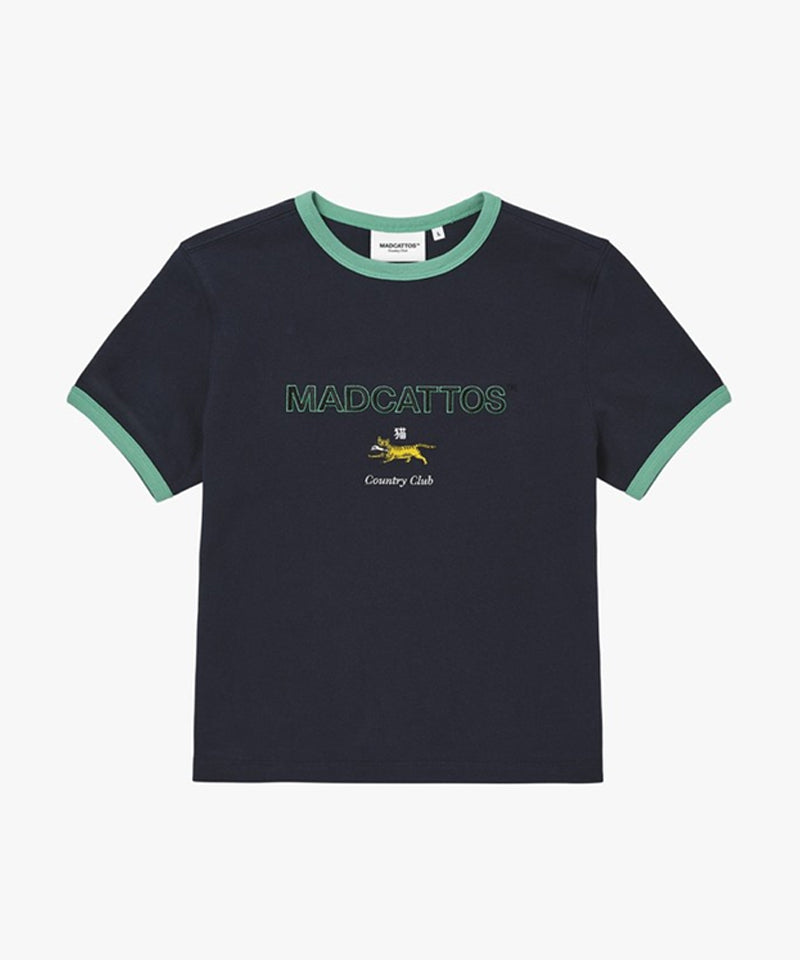 MCC Women's Color Block Tiny Cat Tee -  Dark Navy