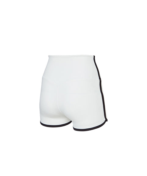 XEXYMIX Swim Xprisma Alpha Curve Shorts - White Ivory