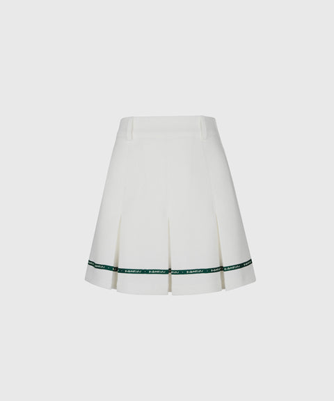 KANDINI Pocket Pleats Skirt - Ivory