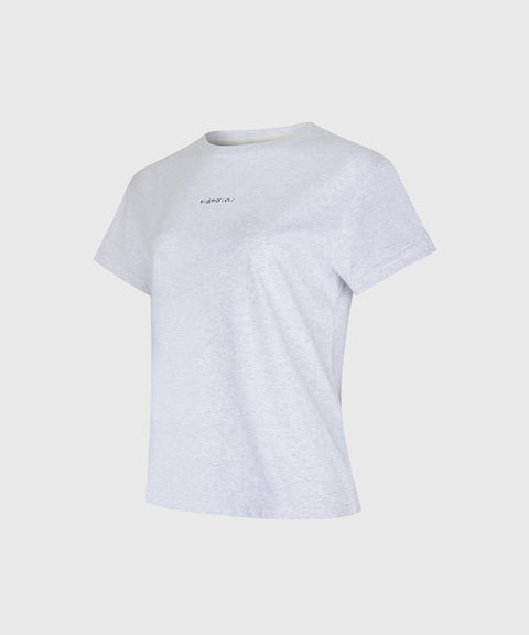 KANDINI Basic Logo T-Shirt - Melange Gray