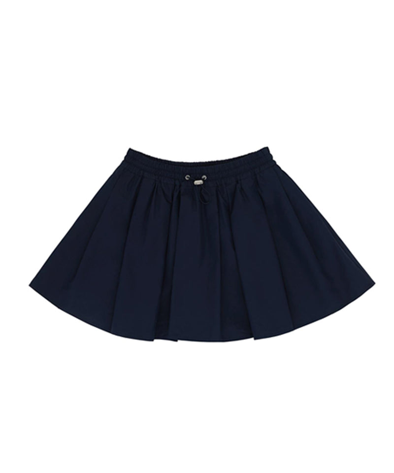 [Warehouse Sale] PIV'VEE Volume Pleated Mini Skirt - Ocean Navy