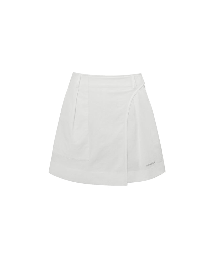 Monday Flow Volume Short Skirt - White