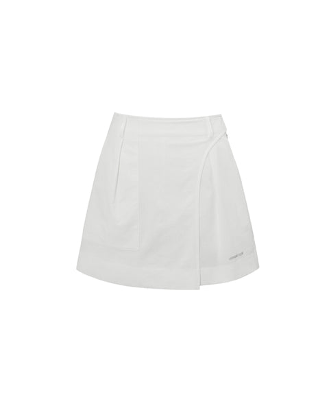 Monday Flow Volume Short Skirt - White