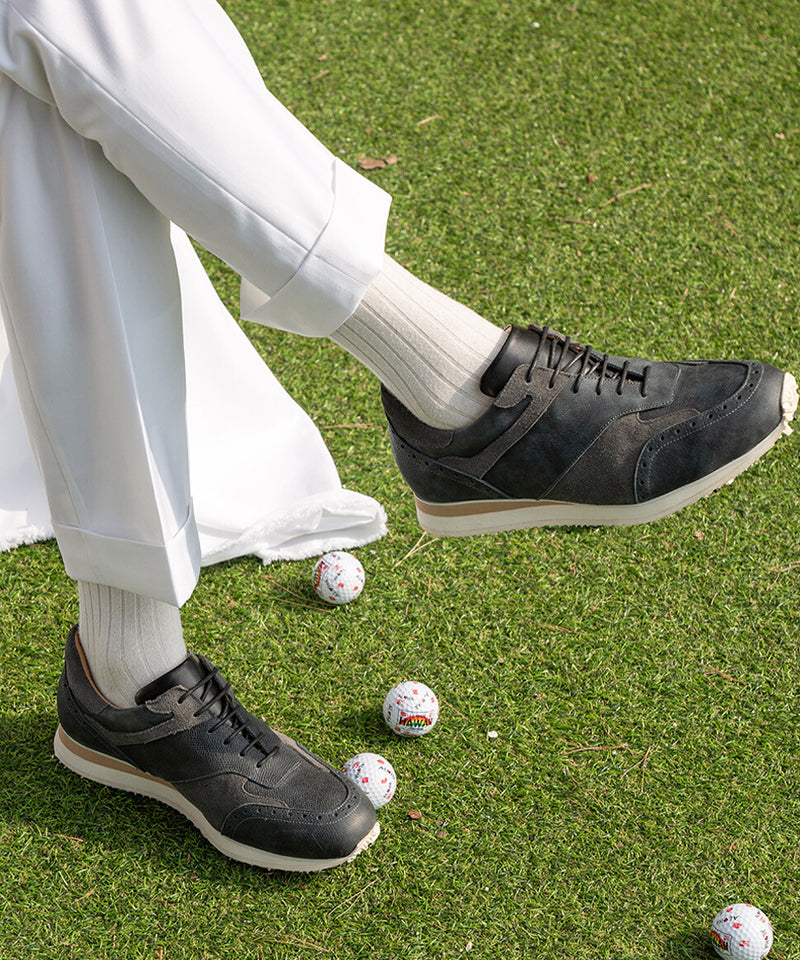 ALL CLASSIC Golf Saffiano Modern Classic Golf Shoes - Navy