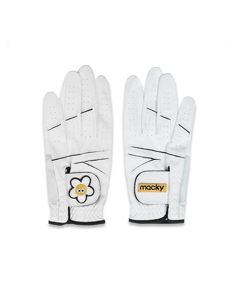 MACKY Golf: Signature Golf Gloves (Both Hands) - White