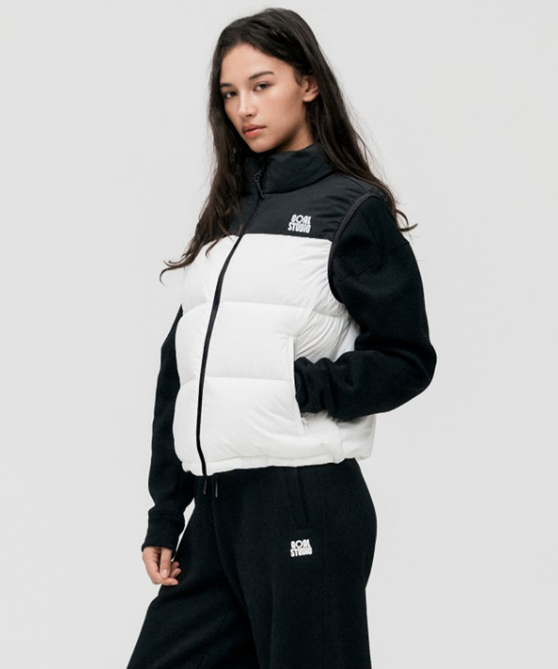 Goal Studio Women's Essential Puffer Vest - Off White