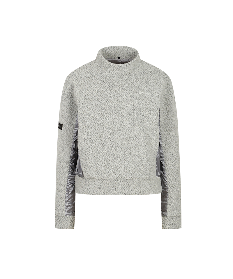 Amazing Cre Women's Urban Fluffy Hive Pullover T-shirt - Gray