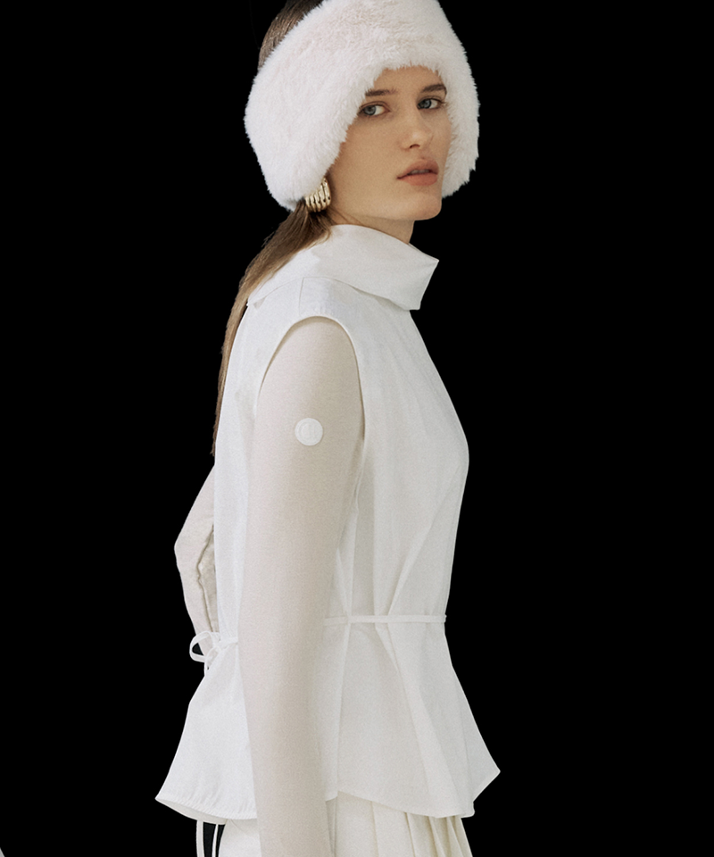 Anell Golf Two-Way Layer Vest - Ivory