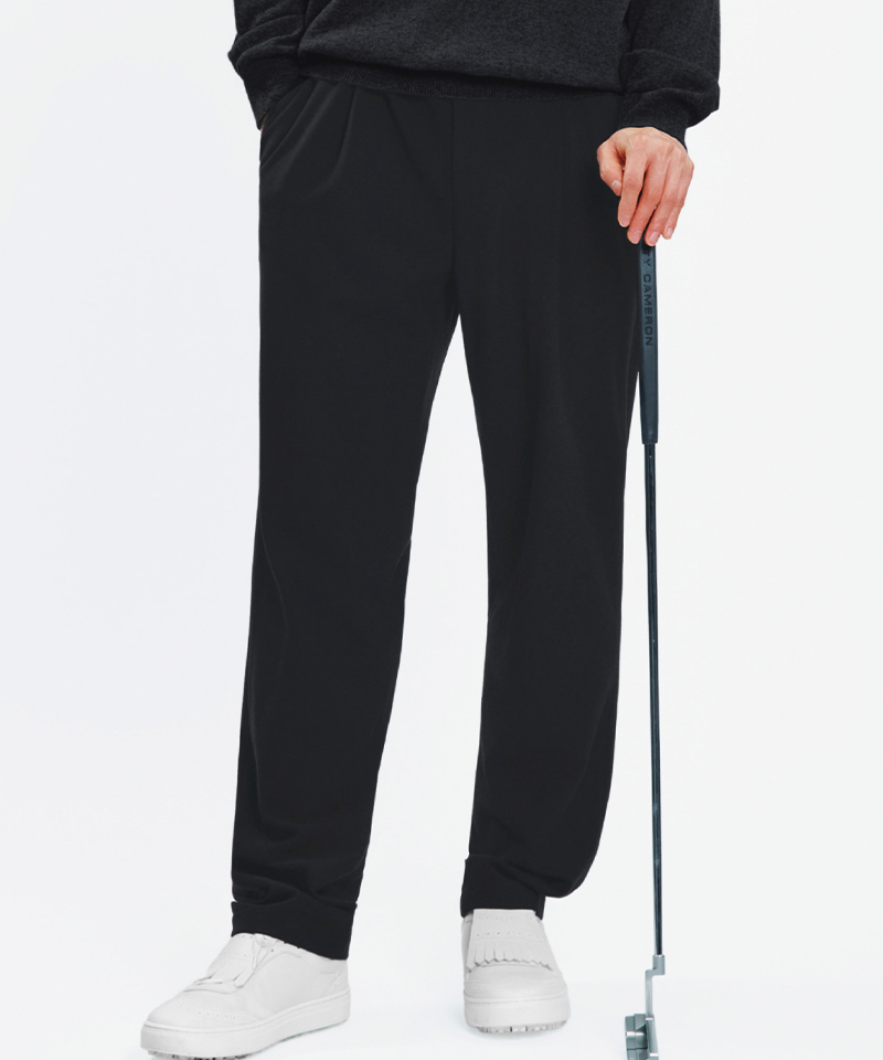 MCC Wool-Like One-Tuck Pants - Charcoal Grey