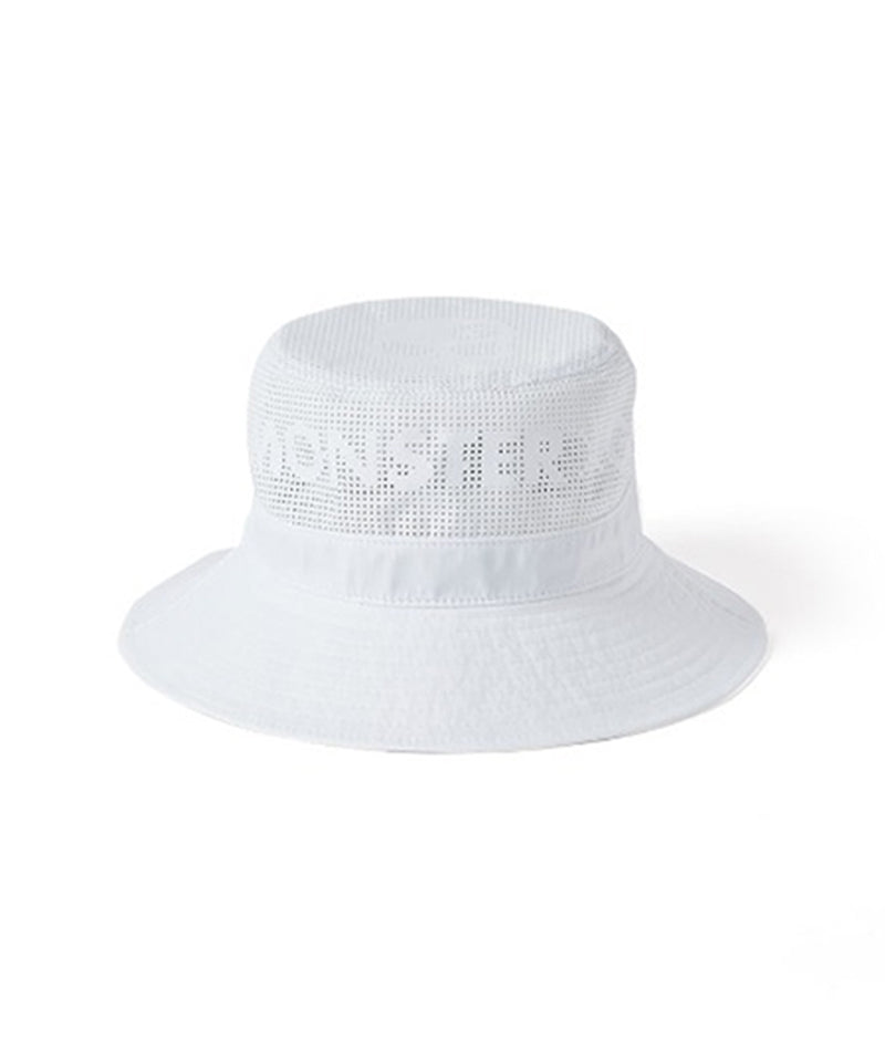 Monster G Perforated Bucket Hat - White