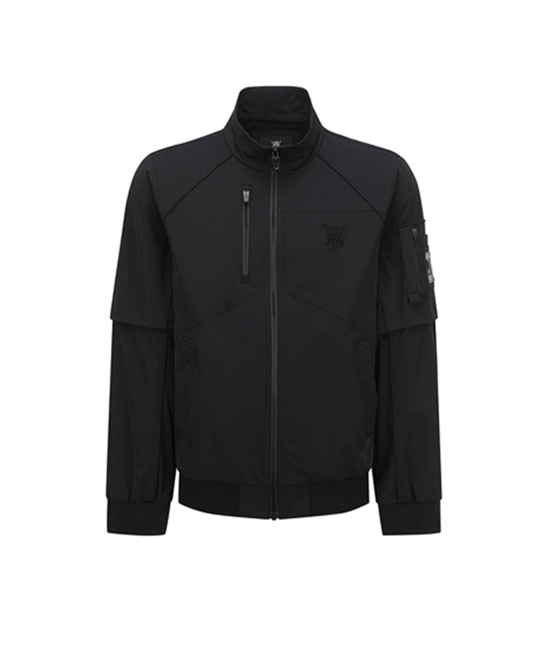Anew Golf Men's SP Detachable MA-1 Jacket - Black