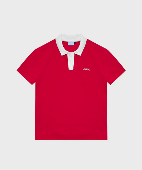 AVEN Soft Cool Polo Sky - Red