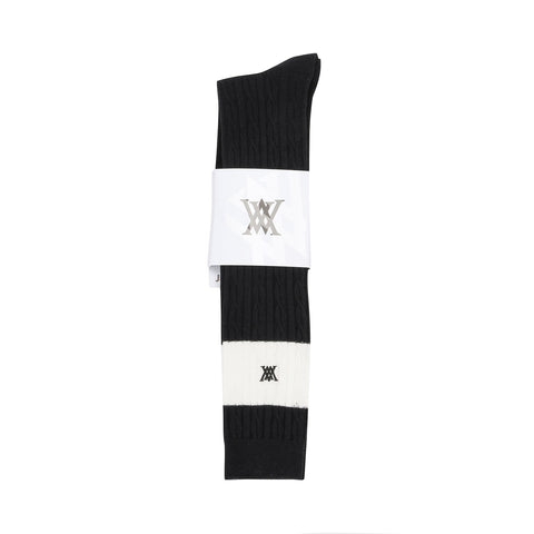 ANEW Golf Women Knitted Knee Socks - Black