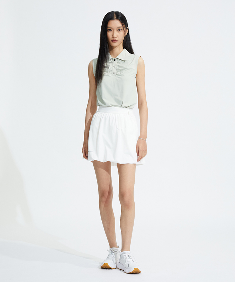 Monday Flow Balloon Skirt - White– Sokim