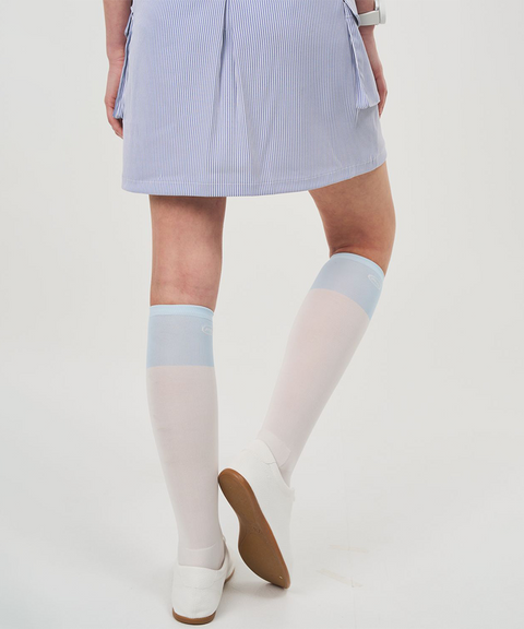 POSHERD Color Block PS Cool Knit Socks - Light Blue
