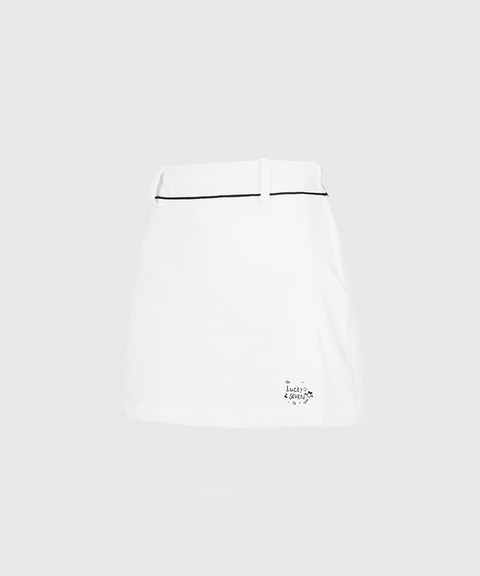 KANDINI H-Line Mini Skirt - White