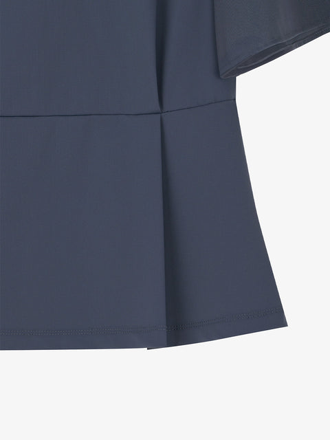 GFJ Golf Women's Half Zip Polo - Black
