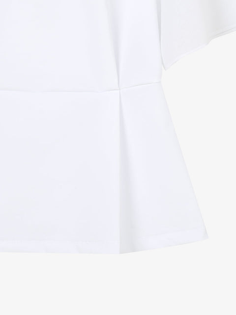 GFJ Golf Women's Half Zip Polo - White