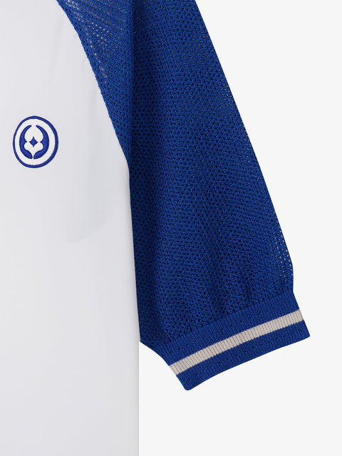 GFJ Golf Women's Hybrid Knit Top - Blue