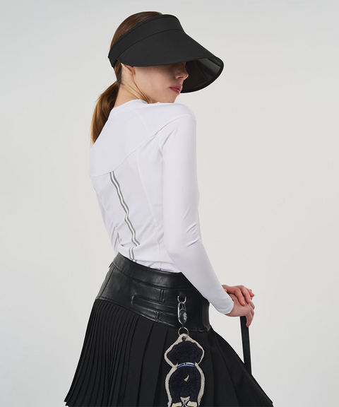 POSHERD Line Stretch Functional Top (UV CUT) - Off White