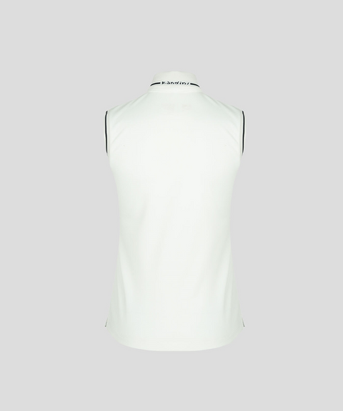 KANDINI Signature Sleeveless Polo - Ivory