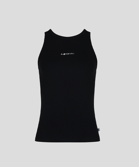 KANDINI Soft Rib Sleeveless - Black
