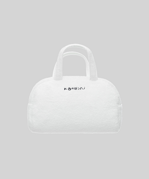 KANDINI Terry Mini Boston Bag - White
