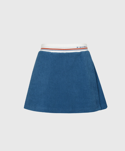 KANDINI Terry Set Up Skirt - Blue