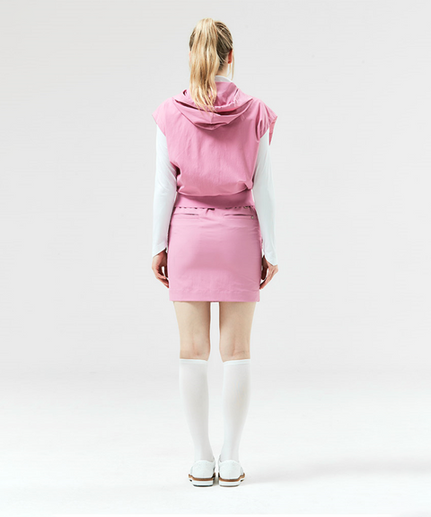 HENRY STUART Women's H-line Button Skirt - Pink