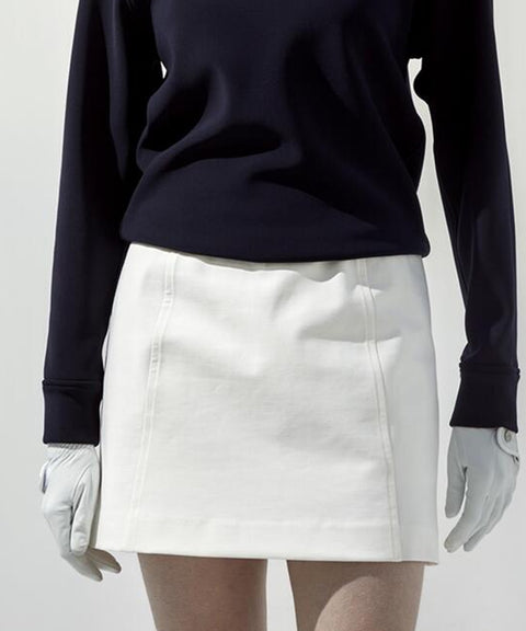 Anell Golf H Cotton Stitch Skirt - Ivory