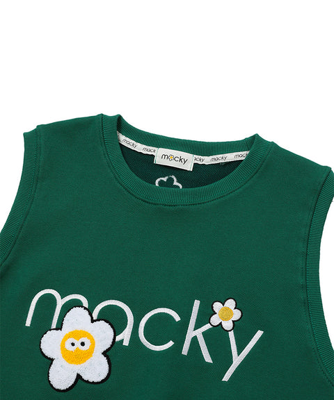 MACKY Golf: Kitch Bookle Vest - Green