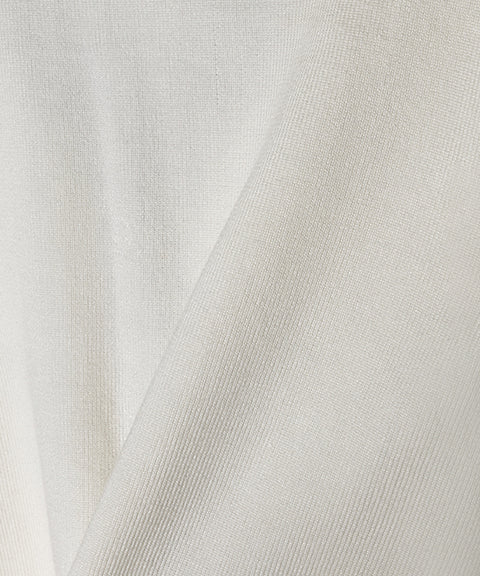 OBER Golf Sleeve Point V-Neck Cardigan - Ivory