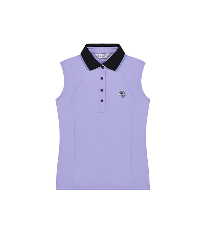 CHUCUCHU Ready Knit Collar Sleeveless - Violet