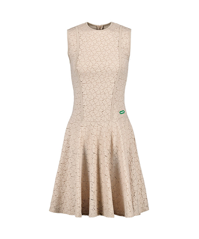 LE SONNET Lacy Dress - Beige