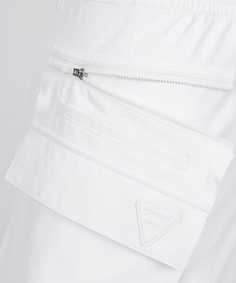CREVE NINE: Multi-Pocket Point Anorak Shorts - White