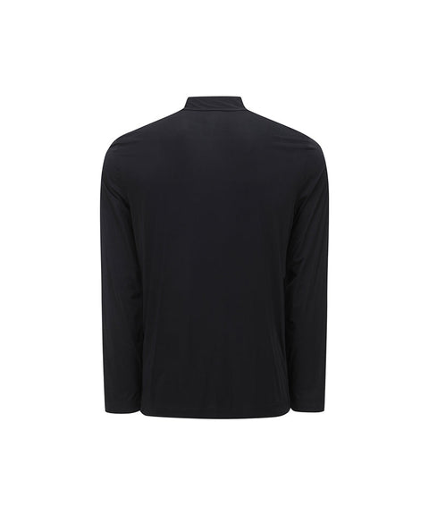 Men's Mock Neck Cooling Base Layer - Black