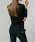 CREVE NINE: Women's Logo Embroidered Pants - Black