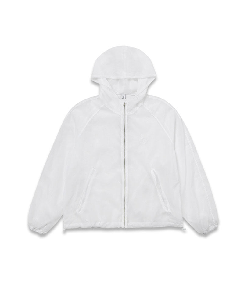 MACKY Golf: Packable Hood Jacket - White