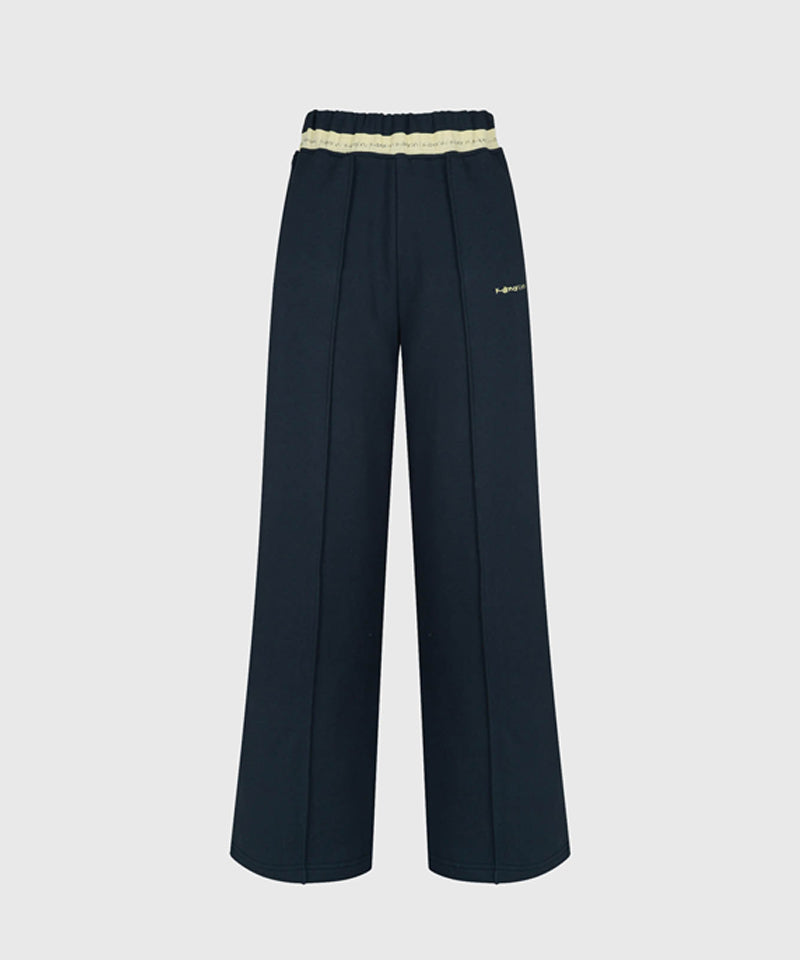 KANDINI Logo Point Sweat Pants - Navy