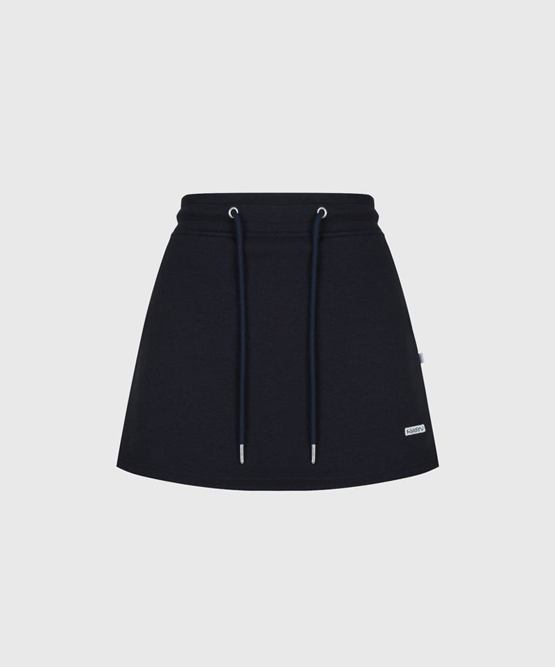 KANDINI Sweat Mini Skirt - Charcoal