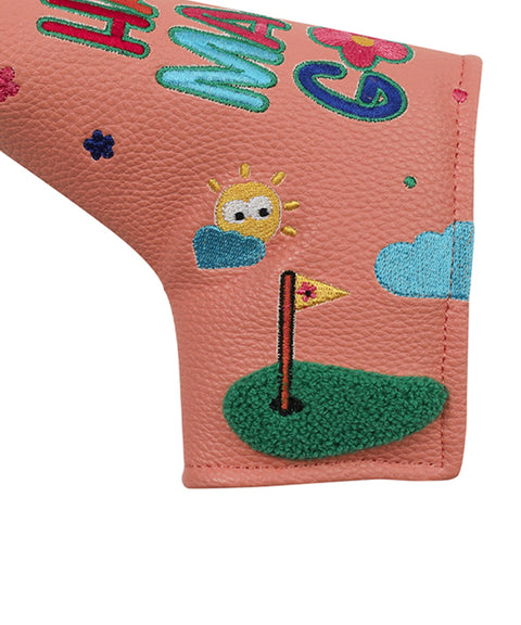 MACKY Golf: Happy Straight Putter Cover - Coral