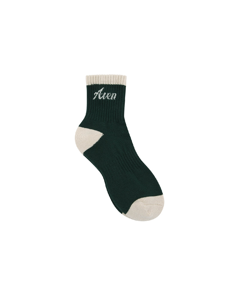AVEN Ribbed Ankle Socks - Green